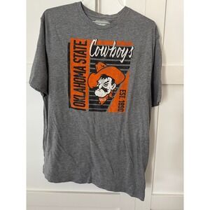 Oklahoma State Cowboys Pistol Pete Shirt XL Gray Captivating Graphic Tee OSU